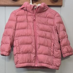 UNIQLO Pink Kids Puffer Jacket